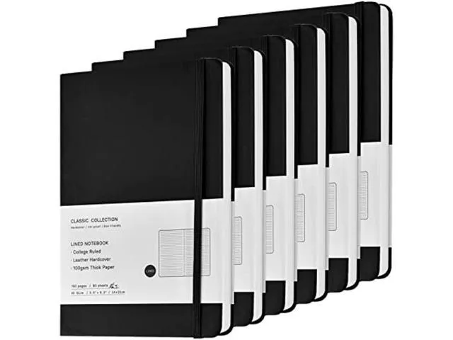 12 Pack Notebooks Journals Hardcover Spiral Notebook College Ruled Lined Paper Notebooks Subject Notebook A5 Size 5.5"x 8.3" for Office and School Supplies (Black, Brown, Green)