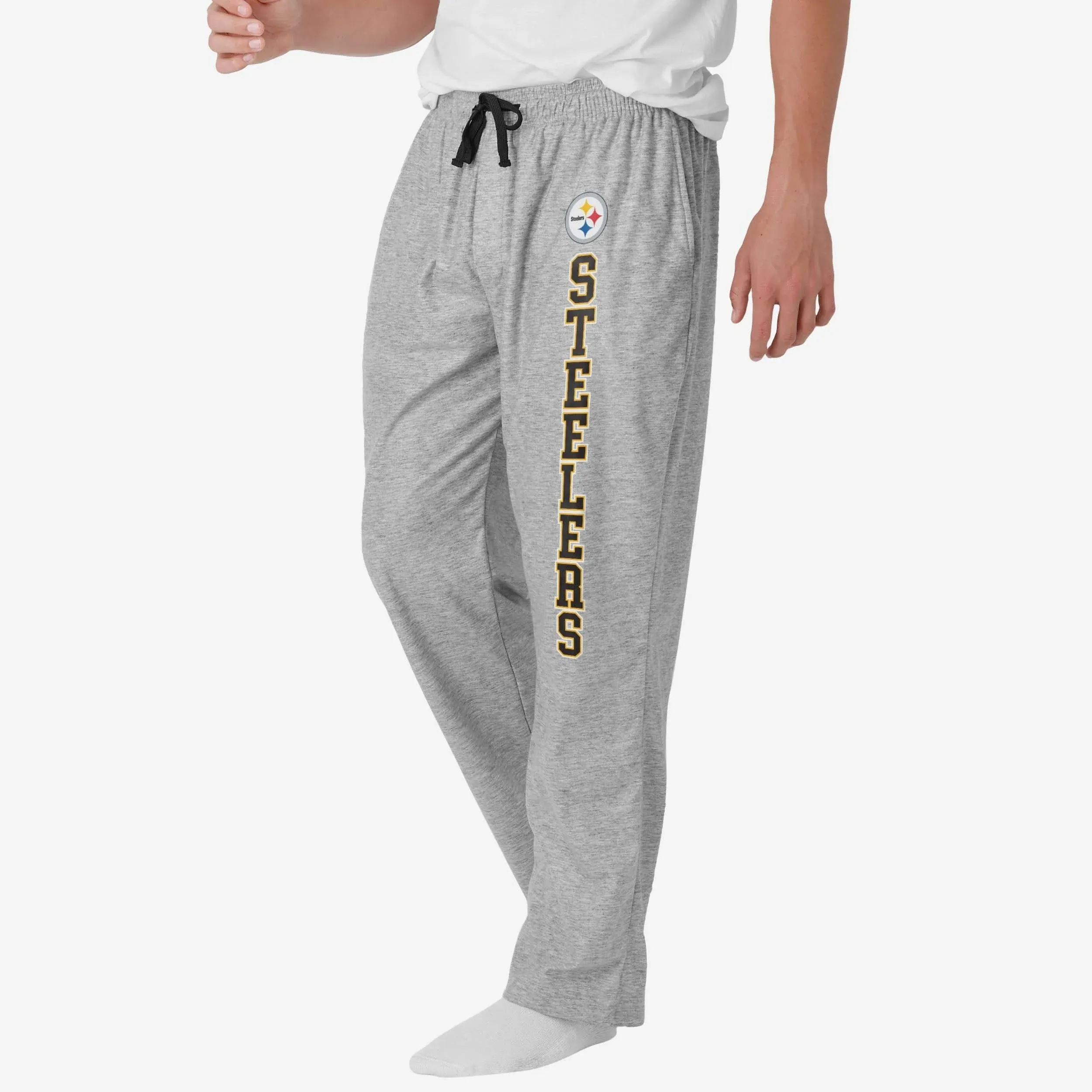 FOCO Men's NFL Team Logo Athletic Gray Lounge Pants