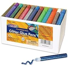 Pacon® Glitter Glue Pens Classroom Pack - Box of 72