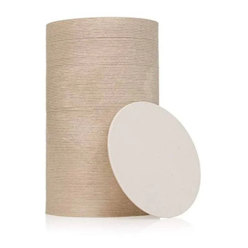 Plain White Coasters 125 Round