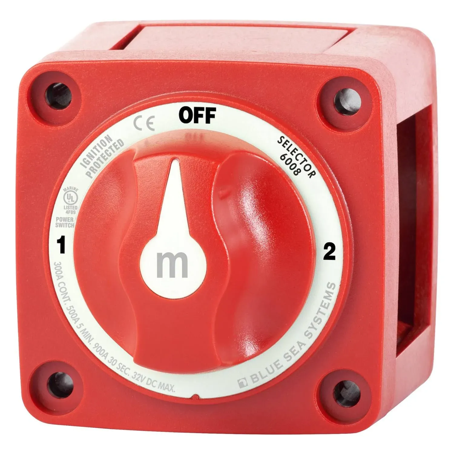 Blue Sea M-Series Battery Switch On/Off/On with Knob