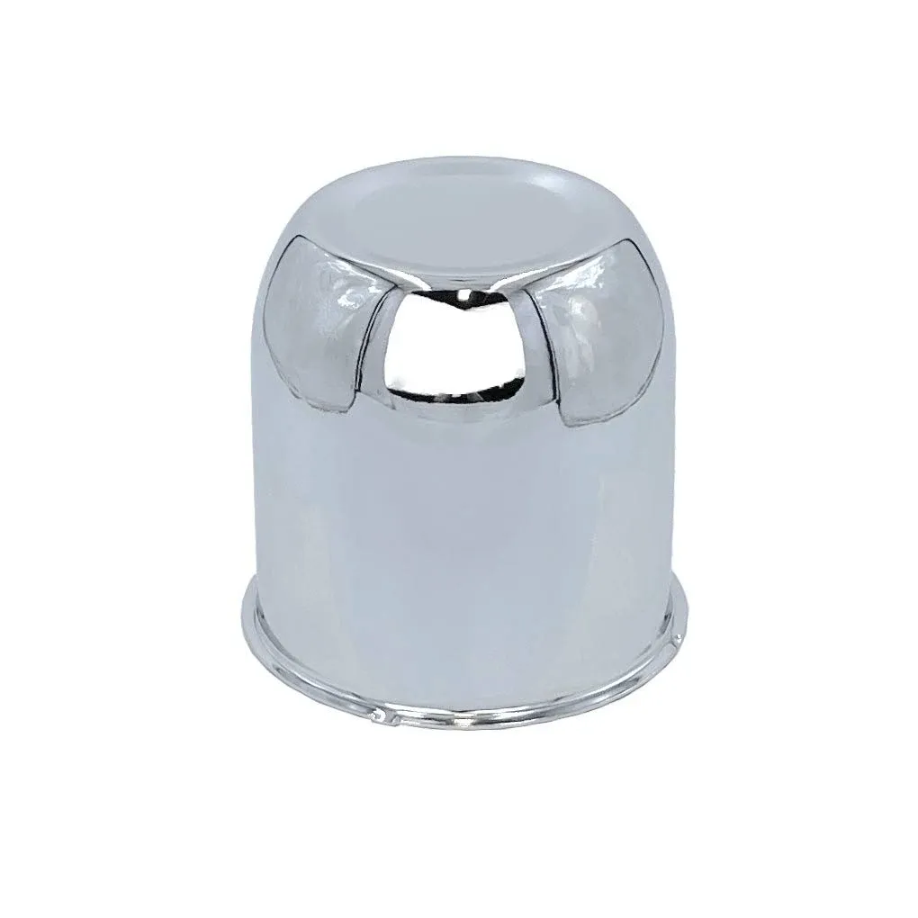 Chrome Push Through Short 4.25 Center Cap for Auto, Truck or Trailer Wheels