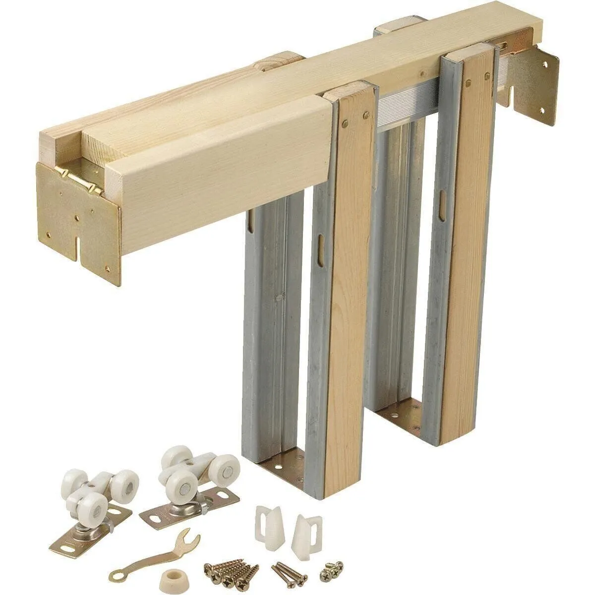 Johnson Brand 3' 0" Finished Opening Pocket Pet Door Frame Hardware Kit 153068PF