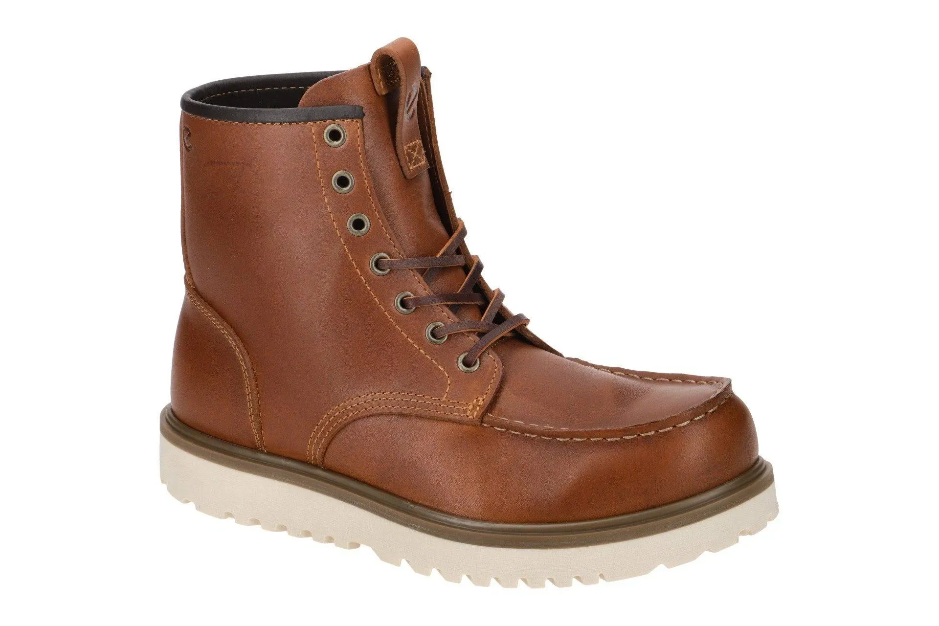 ECCO Men's Staker Moc Toe Tie Fashion Boot