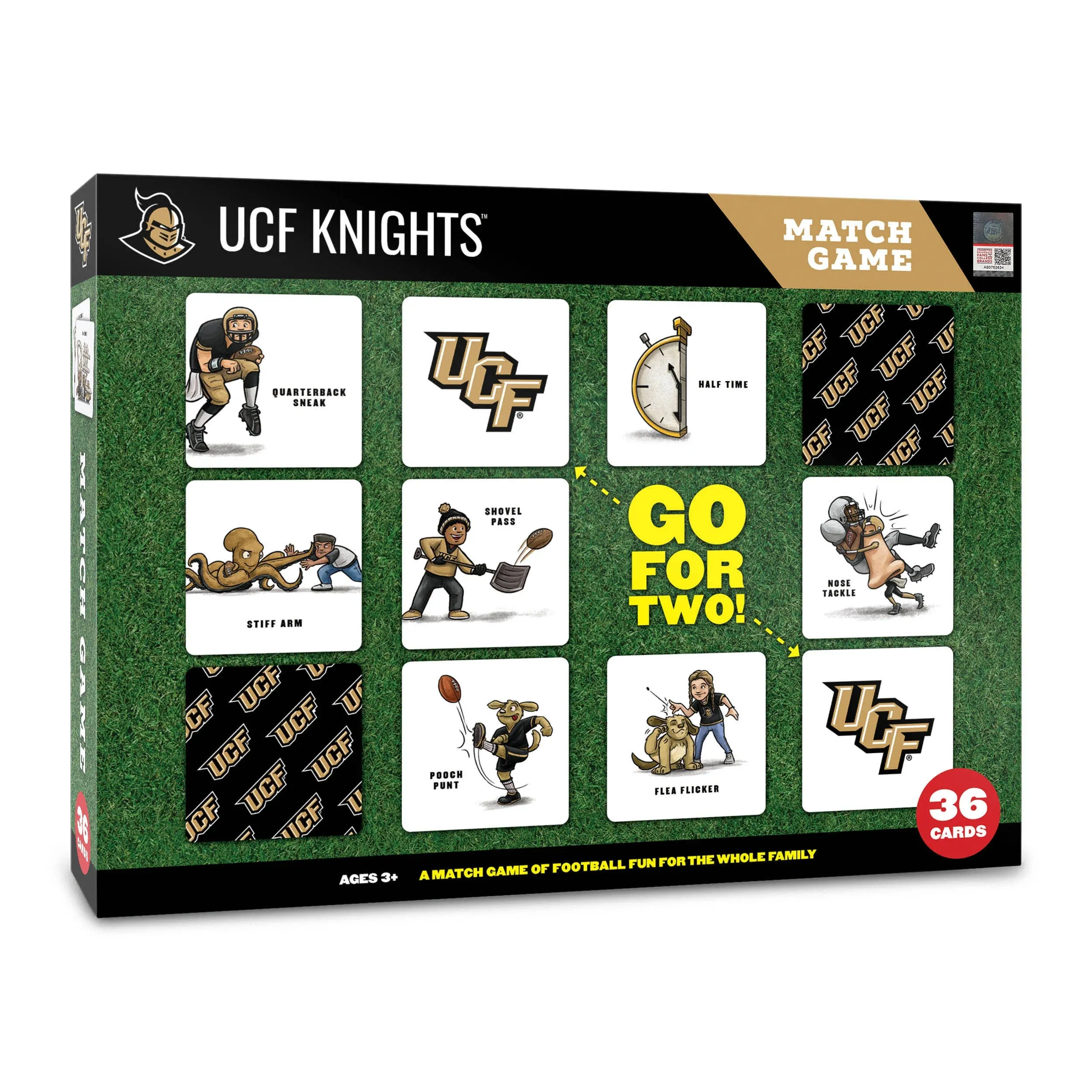 Sportula UCF Knights NCAA Licensed Memory Match Game - 36 Cards, 2.5-in x 2.5-in, Team-Specific Illustrations Lowes.com