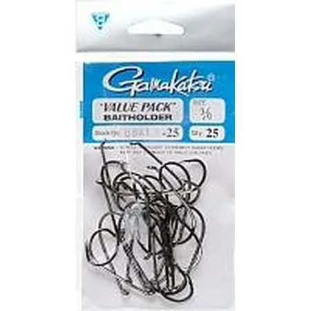 Gamakatsu Baitholder Hook - NS Black, 1/0, 8 Pack