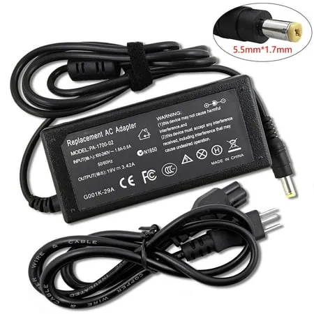 AC Adapter Charger for Acer Aspire V5 V3 E1 Series Laptop Power Supply Cord 65W