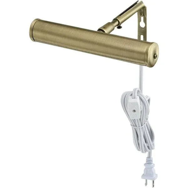 Lighting 7505200 7-Inch Slimline Picture Light, Antique Brass, Single,