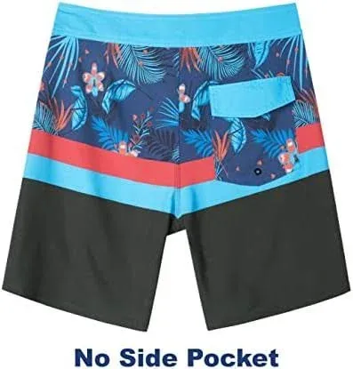 SURF CUZ Men's Board Short Beach Short 4-Way Stretch Swim Short