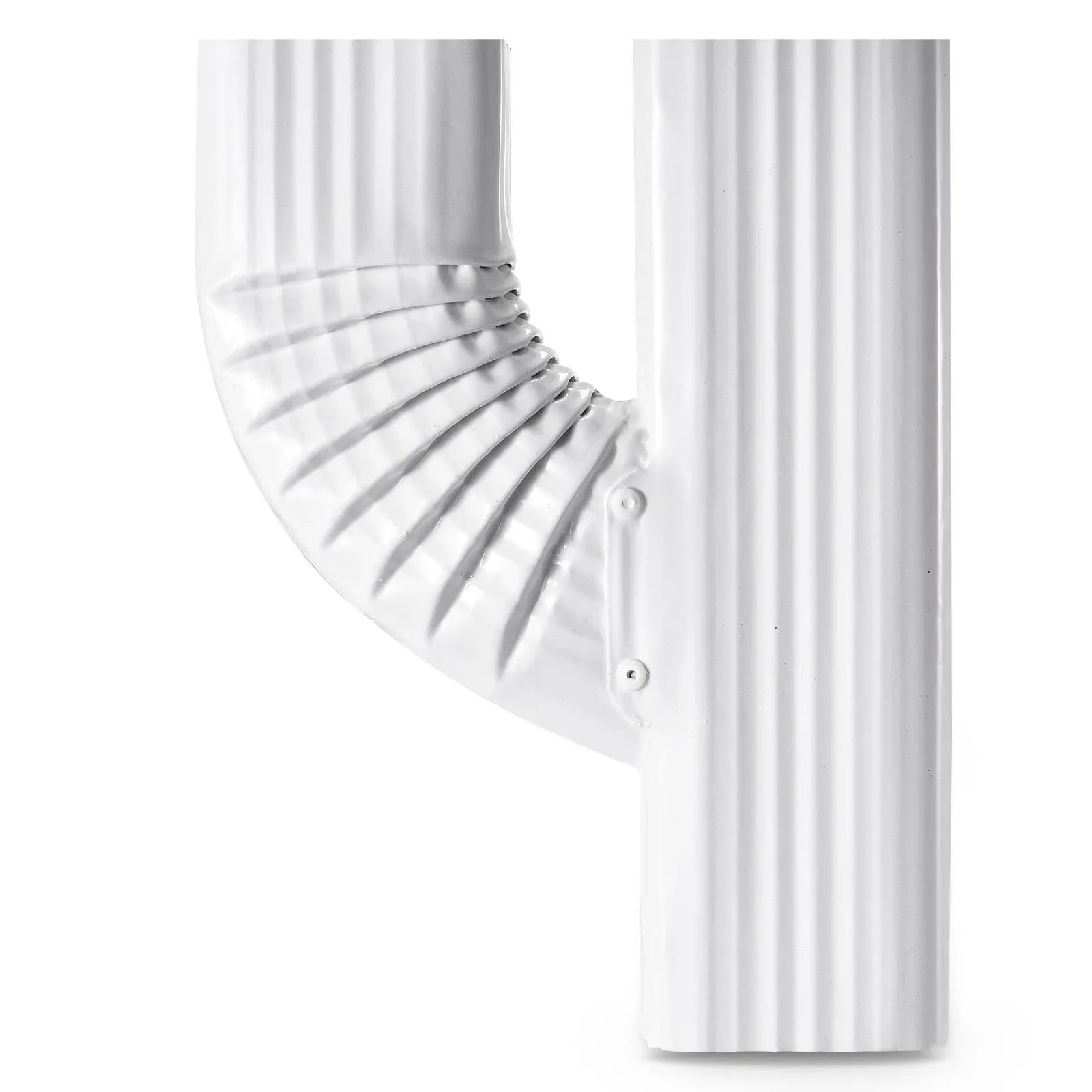 VYH Downspout Gutter Y Left Connector 2x3 Upright High Gloss White