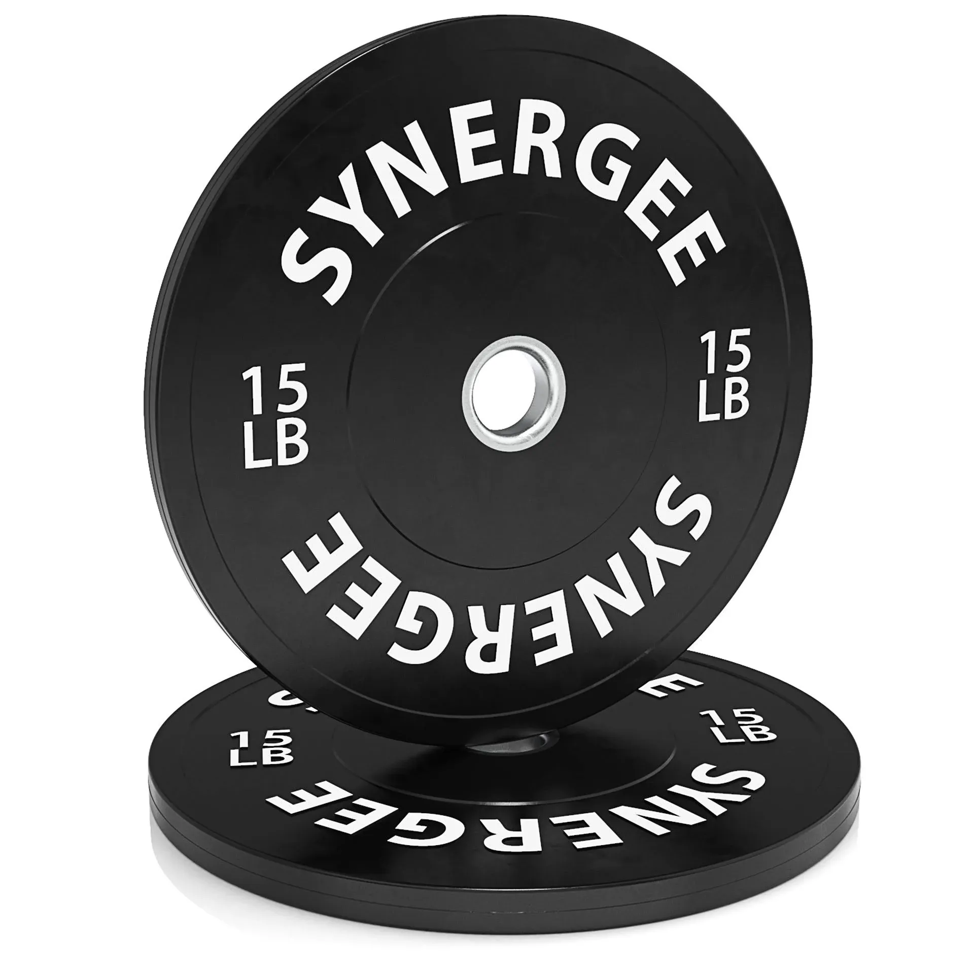 Synergee Bumper Plates Weight Plates Strength Conditioning Workouts Weightlifting - Sold in Pairs and Sets