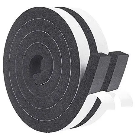 Foam Weather Stripping 2 Rolls 1 Inch Wide X 3/4 Inch Thick, Insulation Foam ...