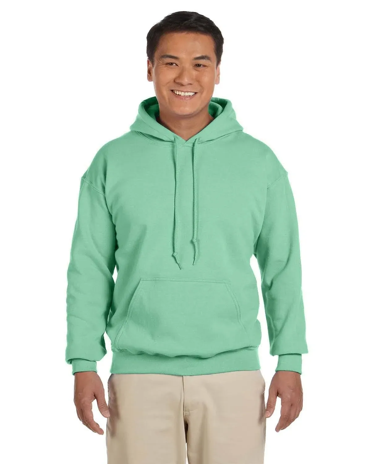 Gildan Adult Heavy Blend 50/50 Hooded Sweatshirt Mint Green-S