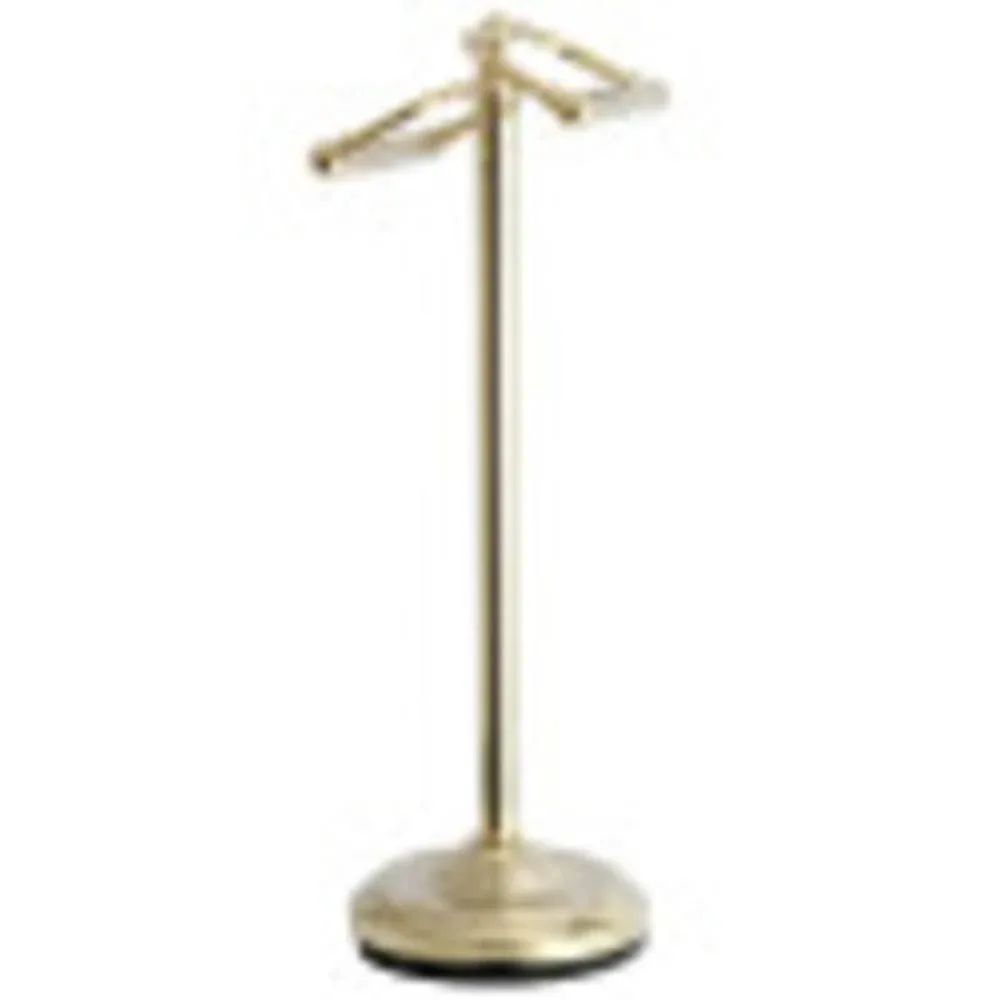 Kingston Brass CC2202 Vintage Freestanding Toilet Paper Stand Polished Brass