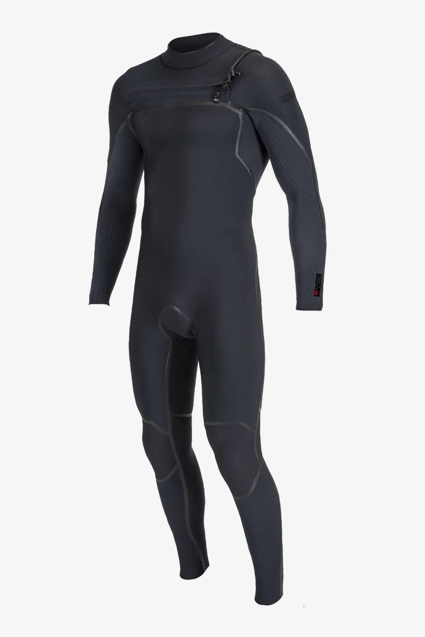 O'Neill Hyperfreak Fire 4/3+ Chest Zip Wetsuit, S / BLK/BLK