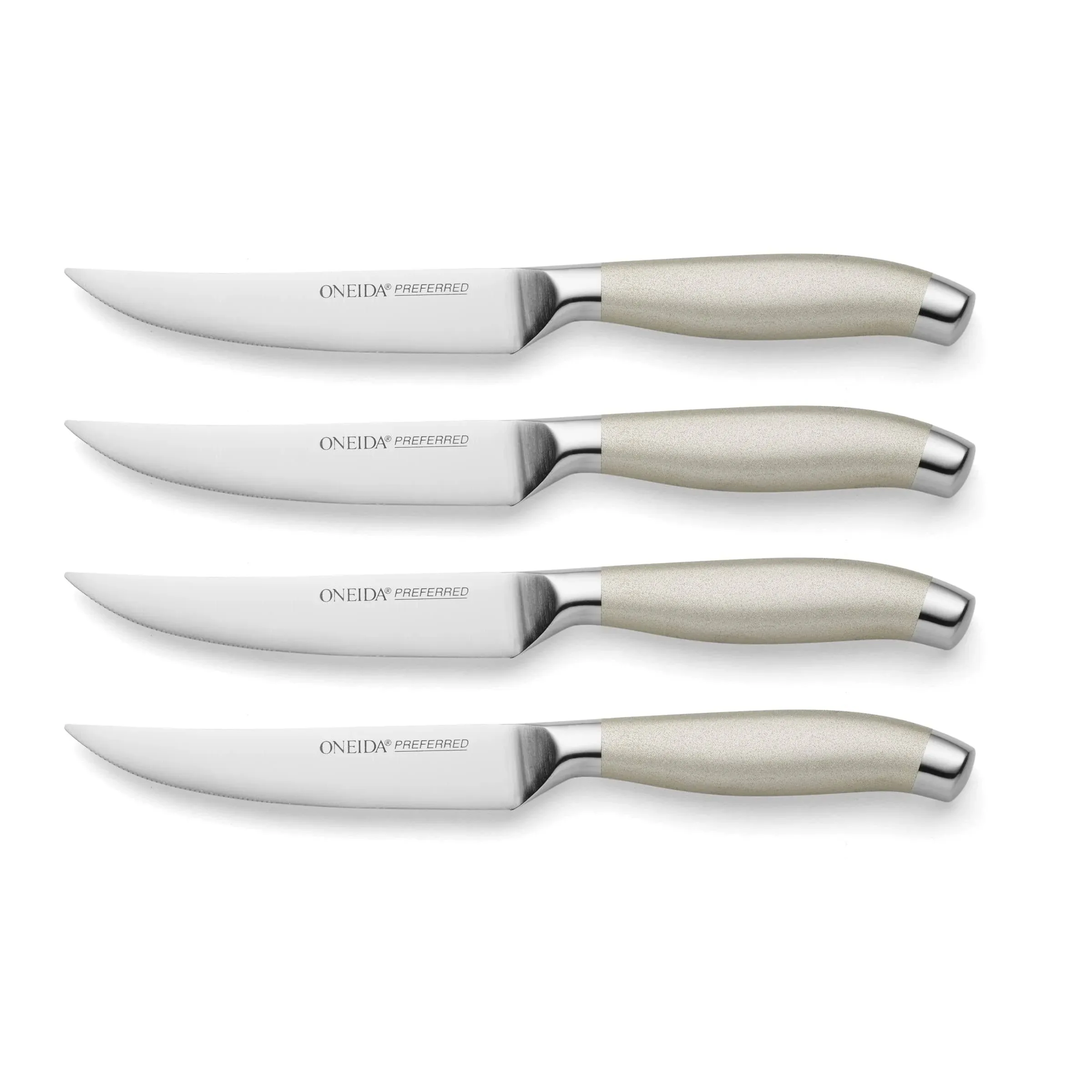 Oneida Preferred S/4 Steak Knives, 0.90 LB, Metallic