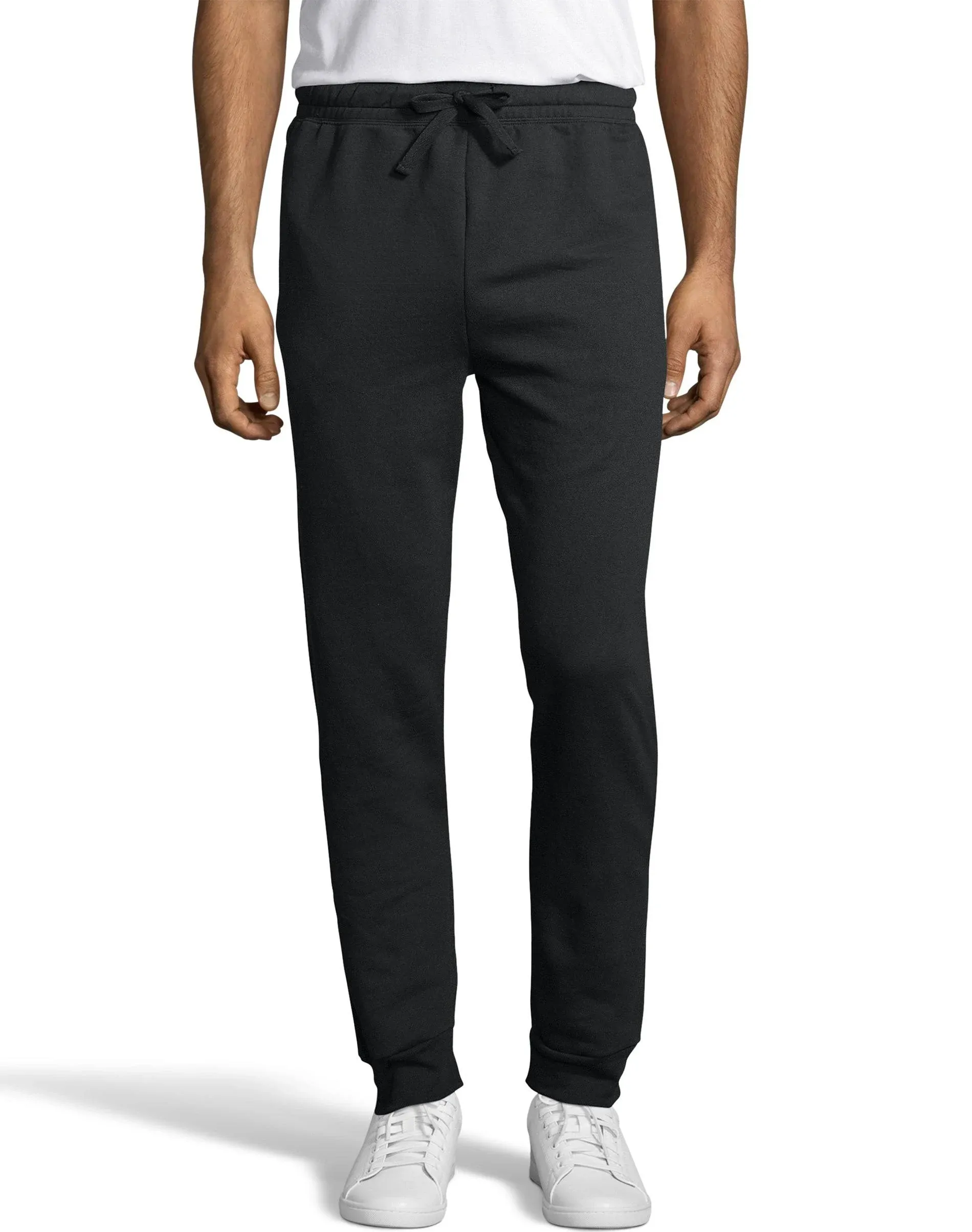 Hanes Men's EcoSmart Fleece Tapered Jogger Pants - Black XXL