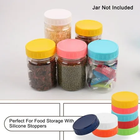 Mason Jar Lids with Straw Hole, Bamboo Lids for Beer Can Glass, CNVOILA ECO Reusable Bamboo Mason Jar Lids for Regular Mouth Mason Jar with 2 Reusable Stainless Steel Straw