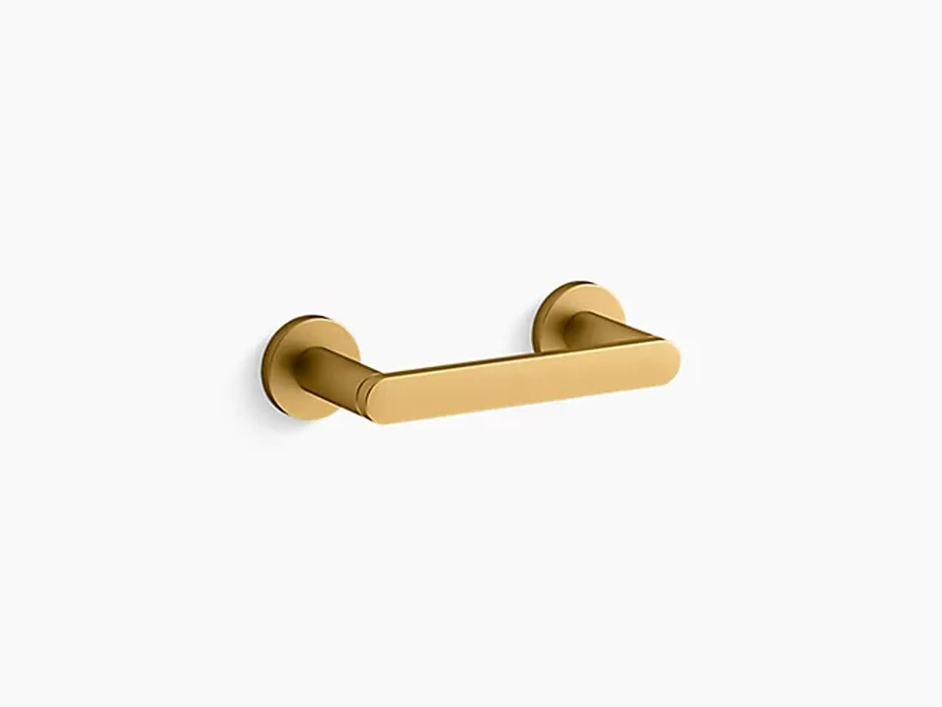 Kohler 73147 Composed Pivoting Toilet Paper Holder - Vibrant Brushed Moderne Brass