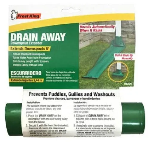 Frost King DE300 Standard Plastic Drain Away Downspout Extender