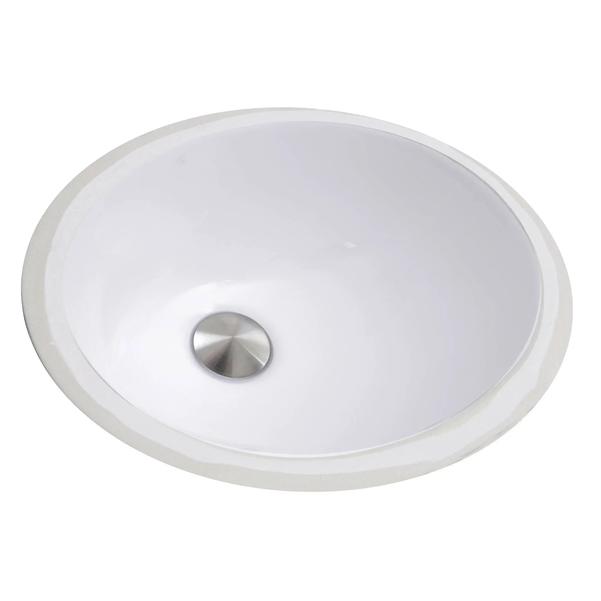 Nantucket UM-17x14-W-K White 19 1/2&#034; Ceramic Undermount Bath Porcelain Sink