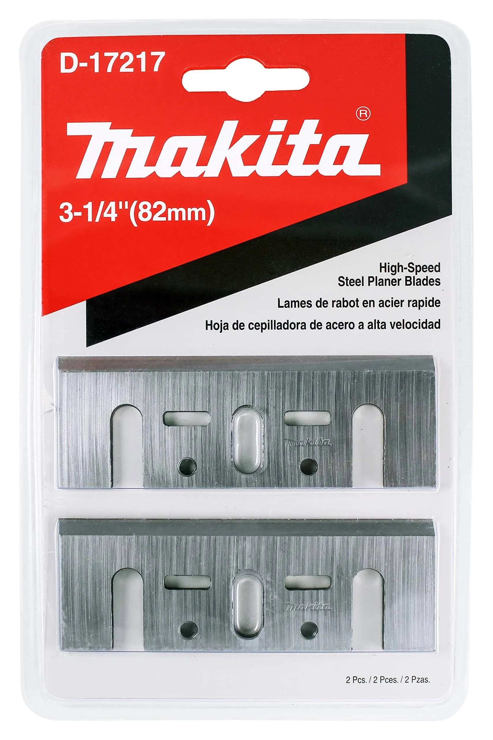 Makita 2 Piece - 3.25&#034; HSS Planer Blades Set For 3.25&#034; Planers - Fast Cutting...