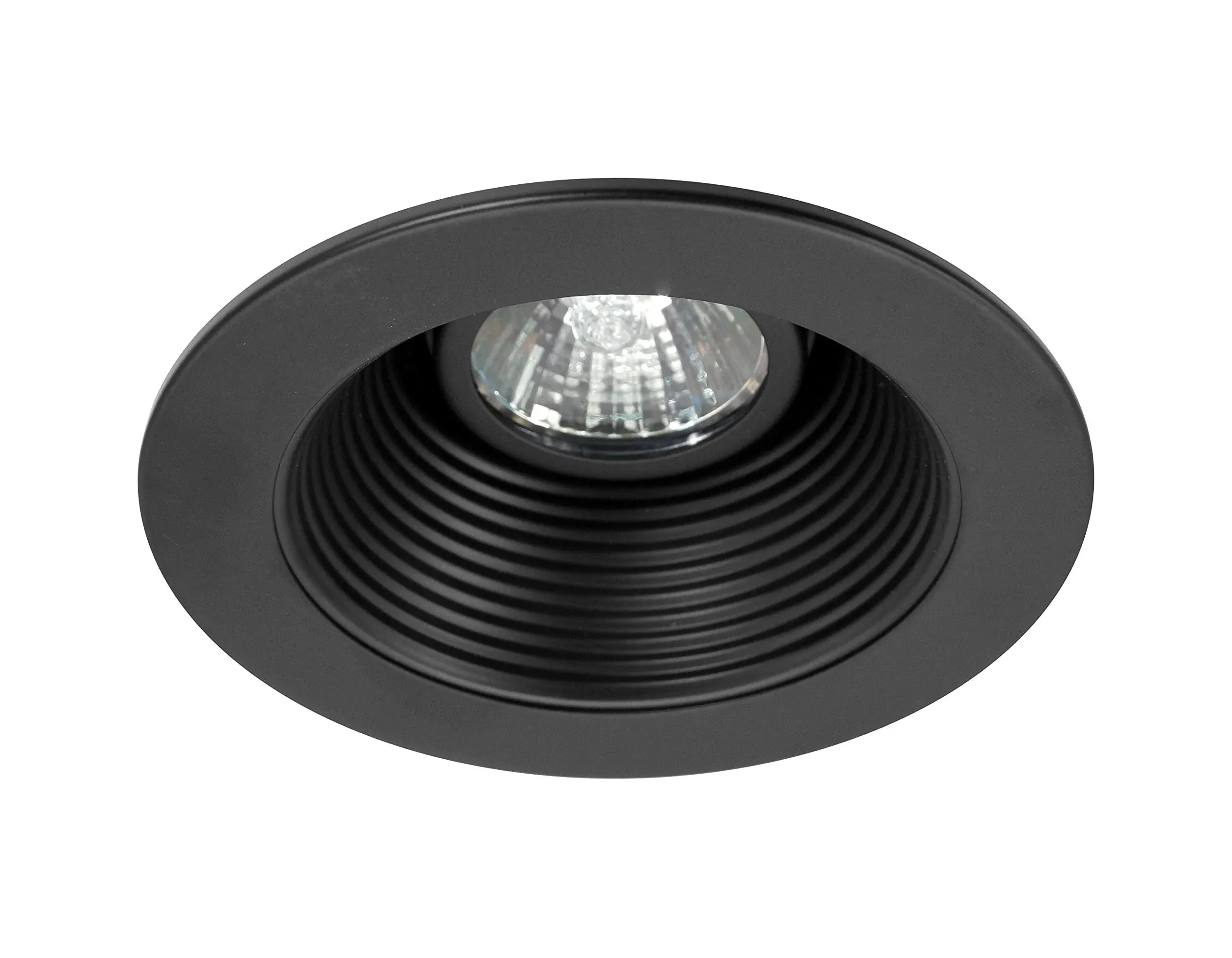 4 Inch Black Recessed Baffle Trim For Mr16 Bulb 14002bk