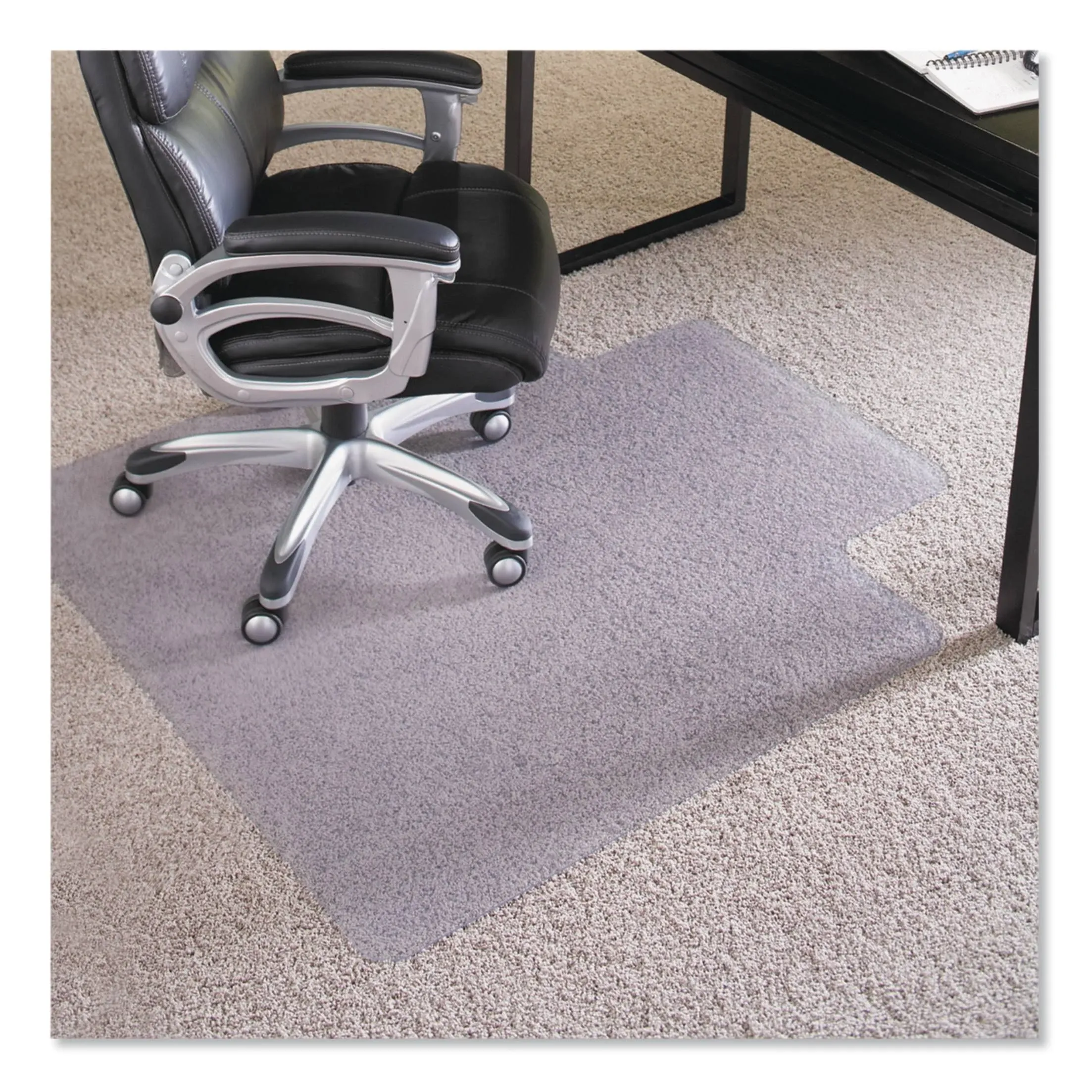 ES Robbins 45x53 Lip Chair Mat Performance Series AnchorBar for Carpet Up to 1"