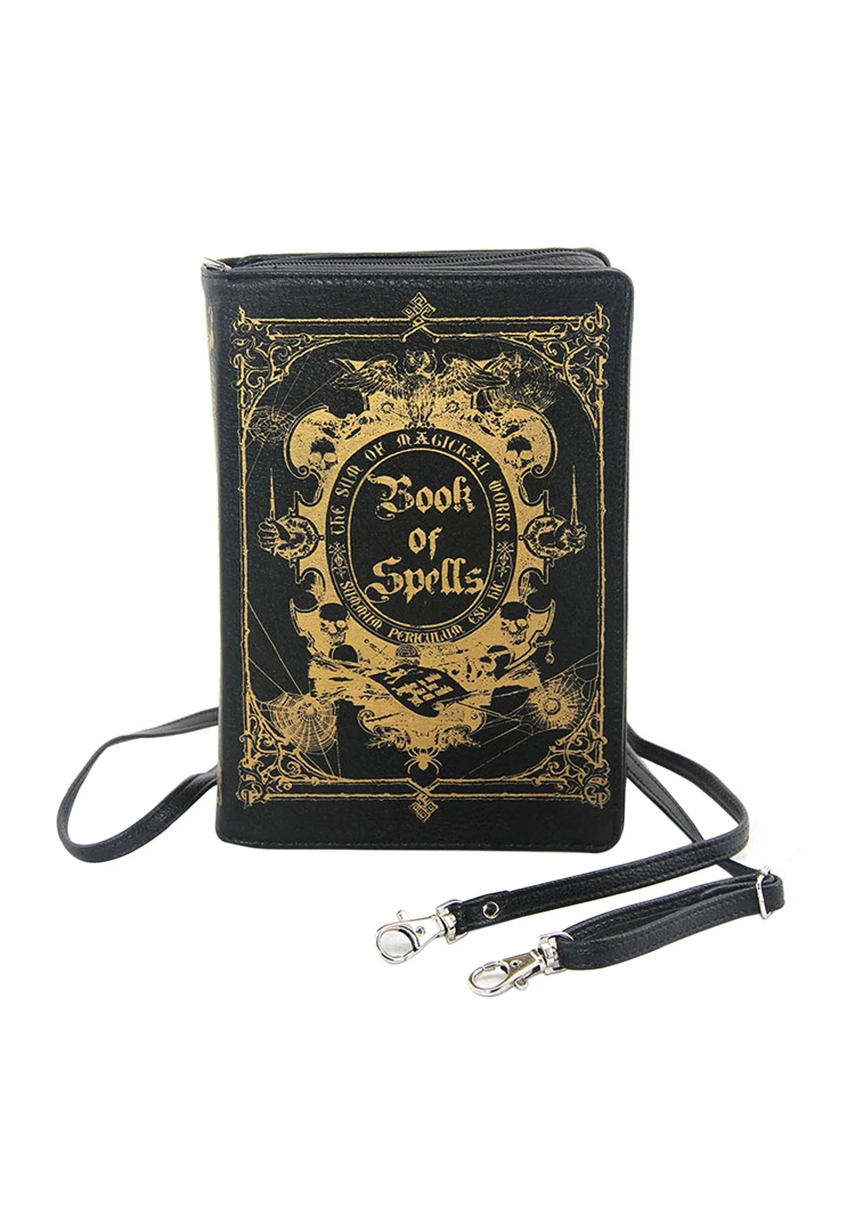 Book of Spells Clutch Bag in Vinyl Material