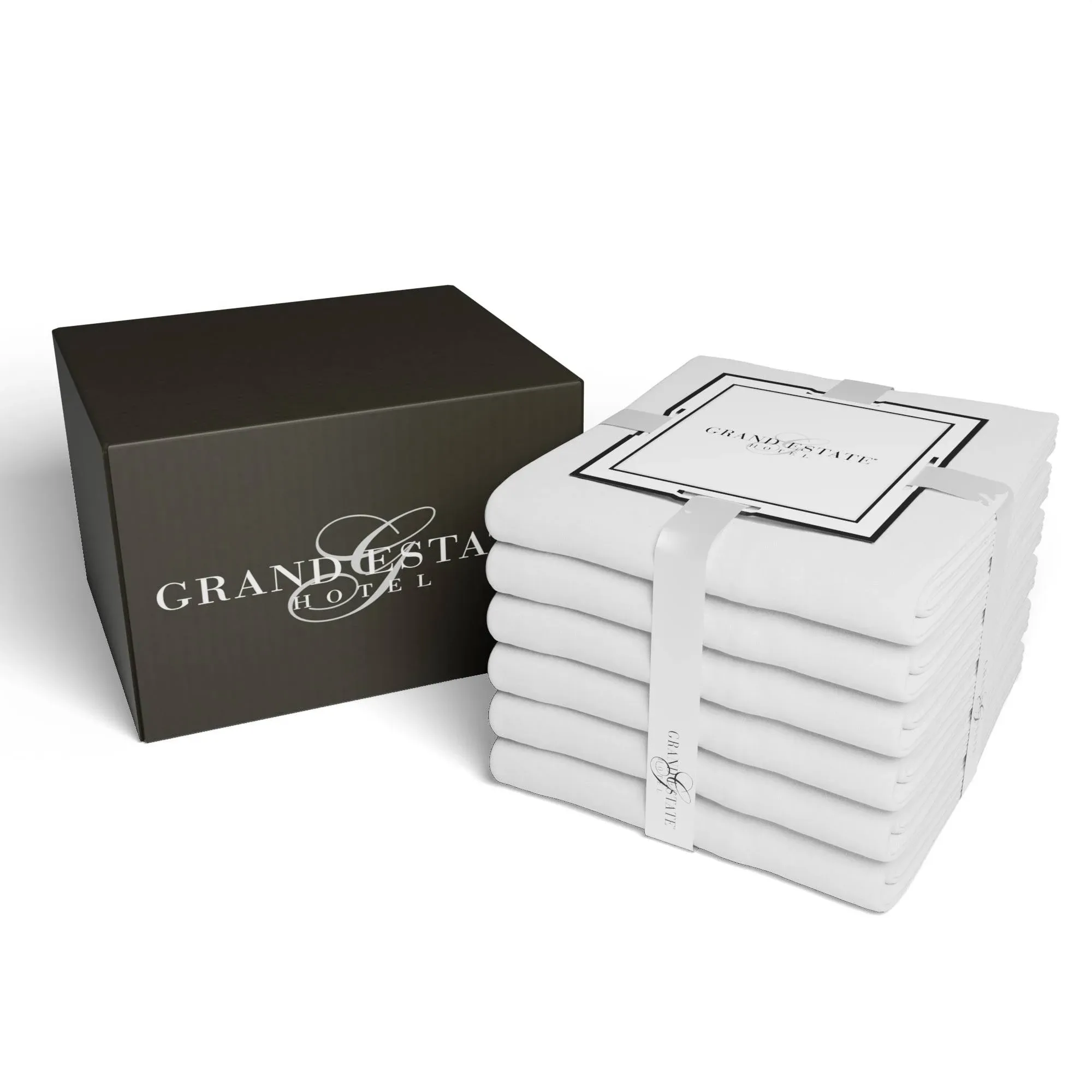 Grand Estate Hotel Cotton Super-Soft Flat Sheet Set or Pillowcase Set