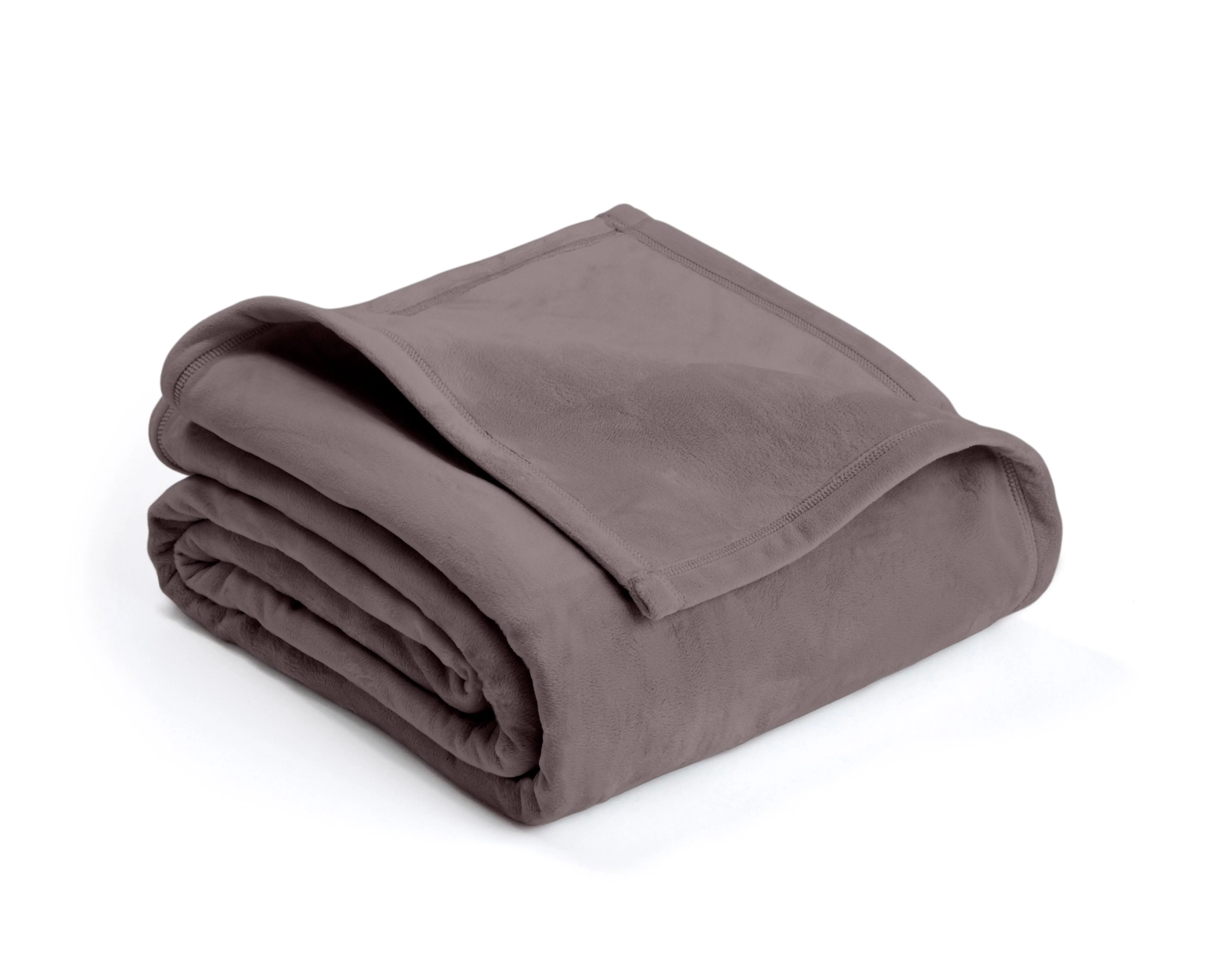 Vellux King Tornado Gray Plush Blanket