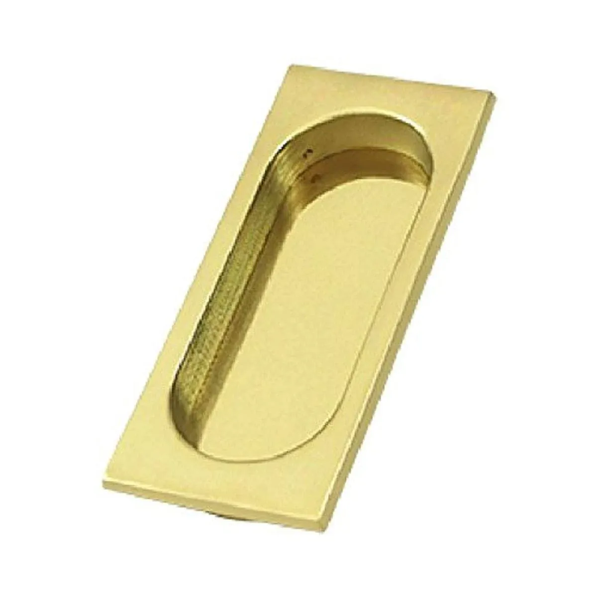 Deltana FP4134U3 Polished Brass Large Rectangular Flush Pull