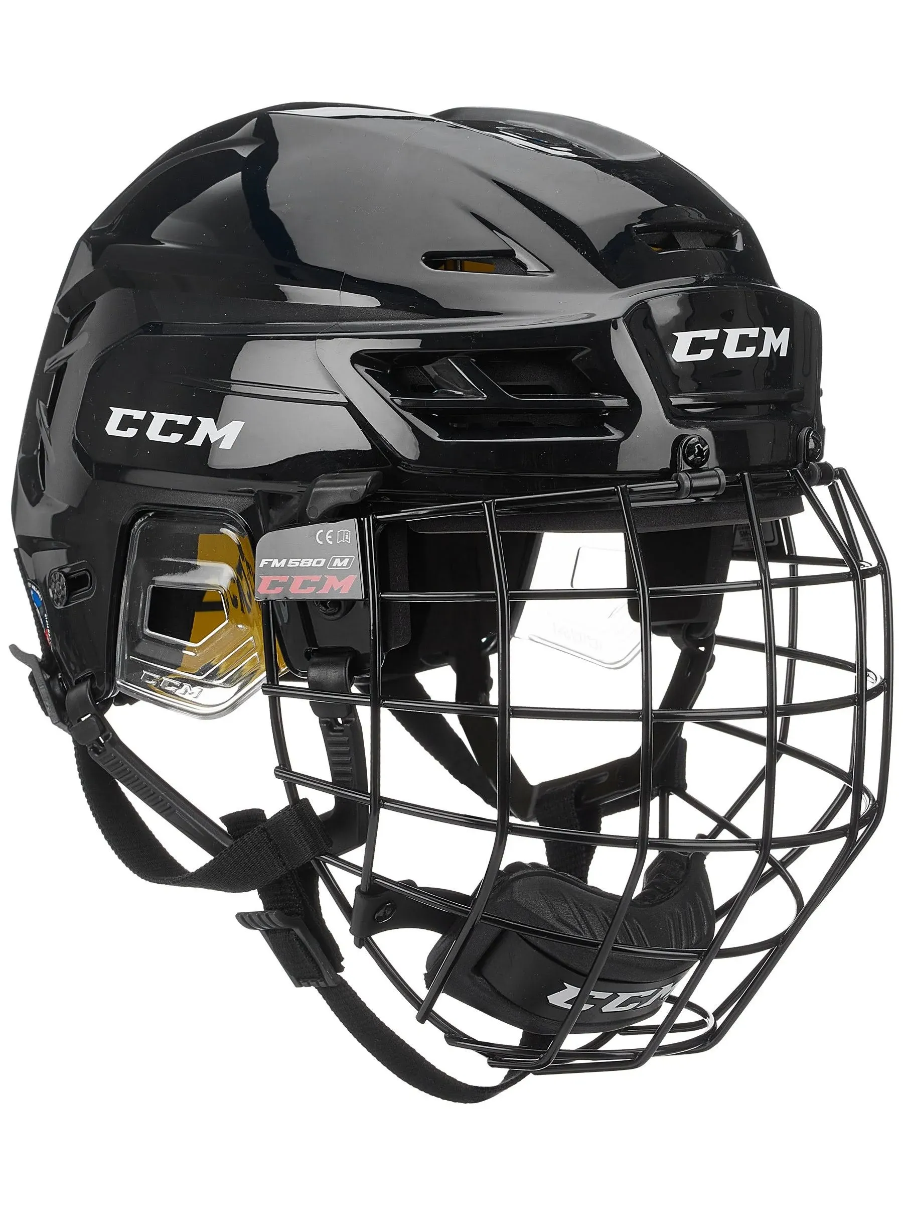 CCM Tacks 210 Combo Hockey Helmet (White)