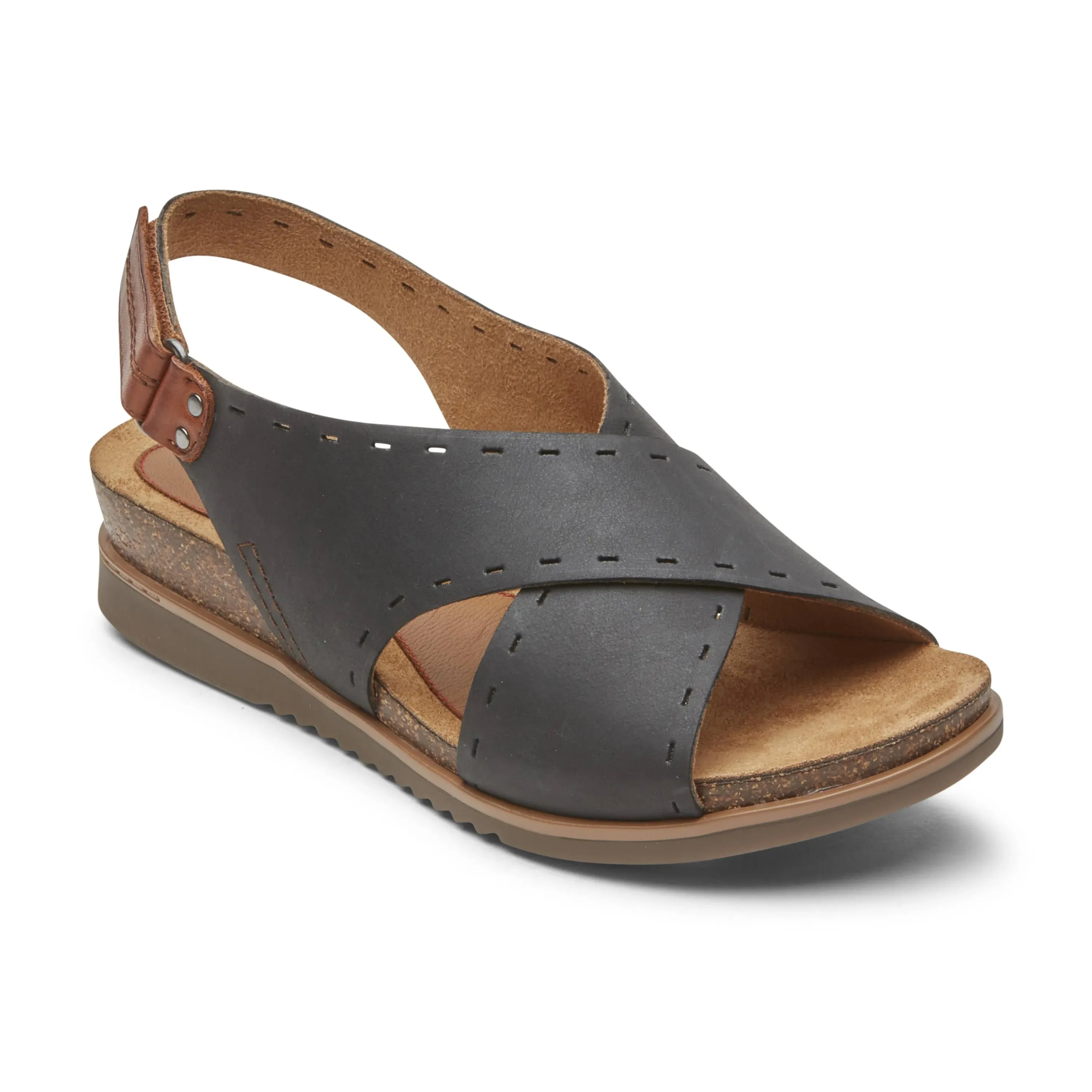 Rockport Cobb Hill Women&#039;s May Sling Black Sandals