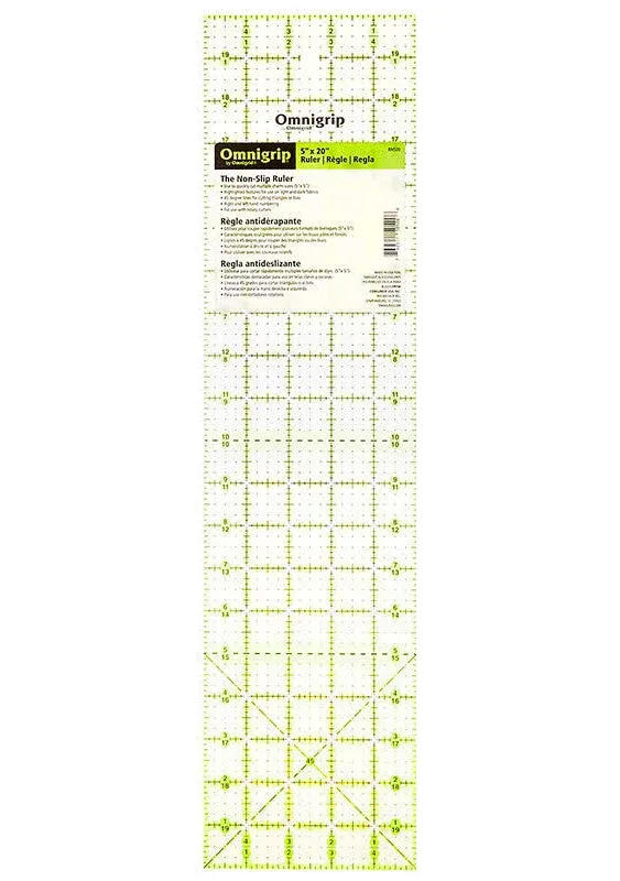 Omnigrip Ruler 5&#34;x20&#34;