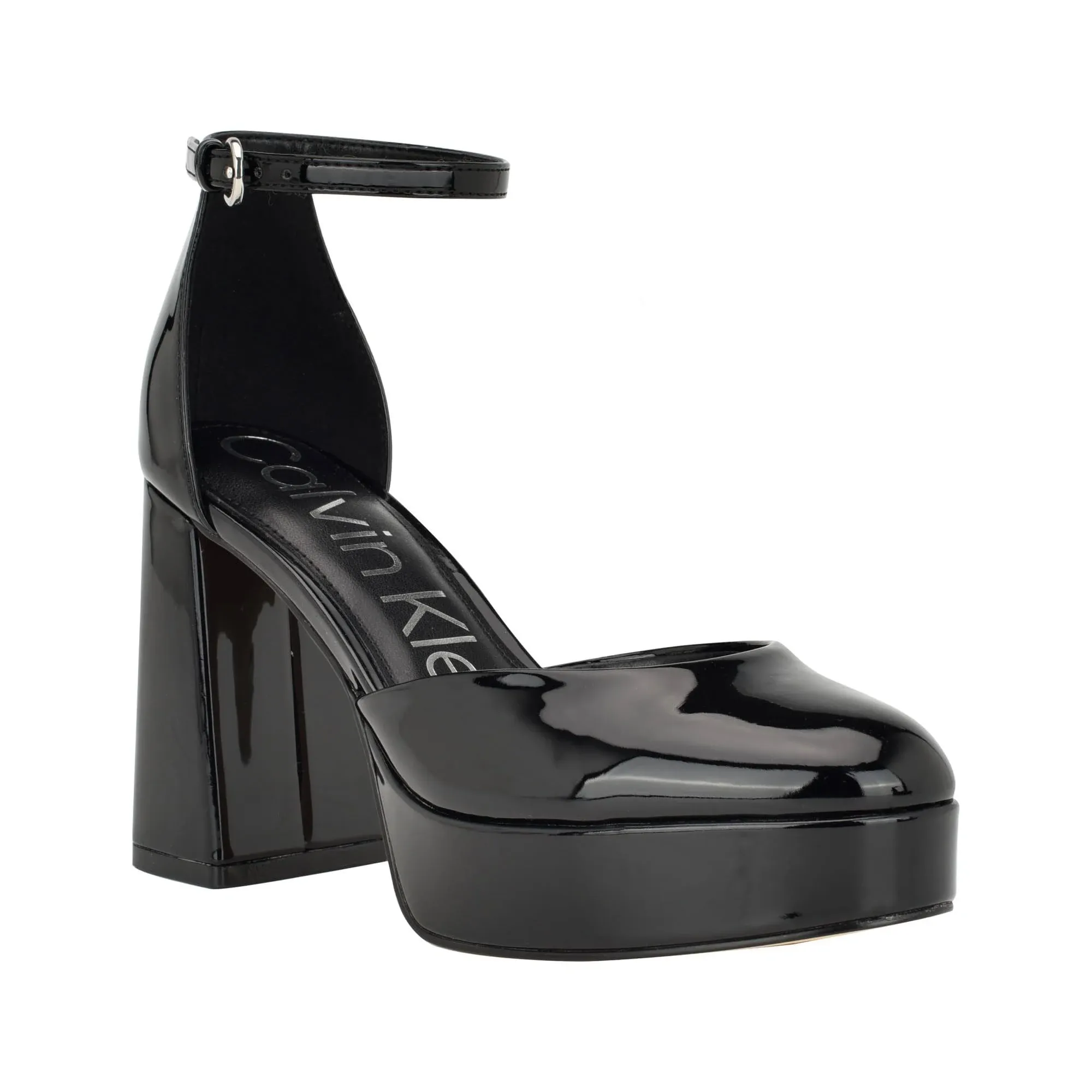 Shop Calvin Klein Sabin Platform Pump In Black