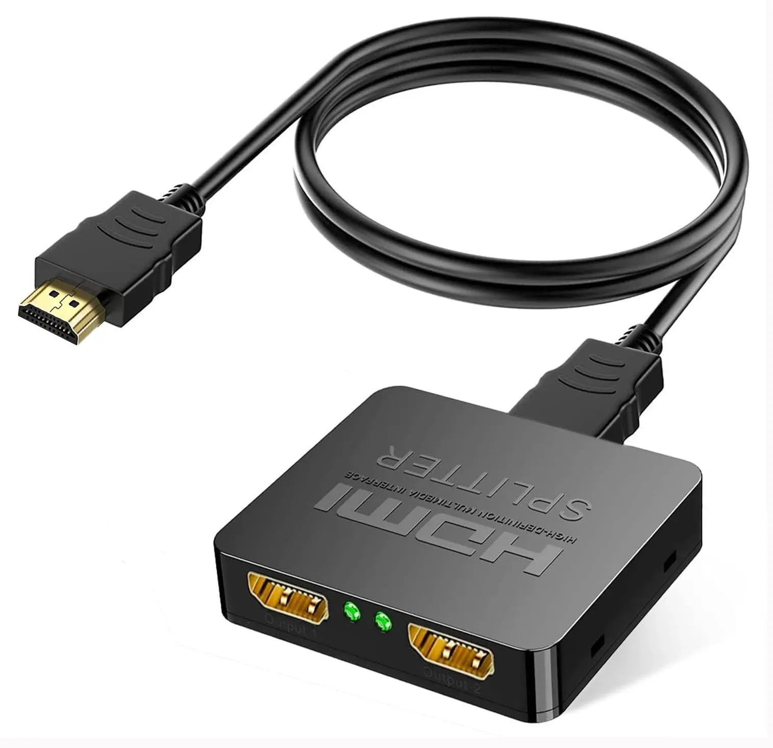 HDMI Splitter 1 in 2 Out, 4K HD Hdmi Screen Splitter Switcher 1 Female to 2 