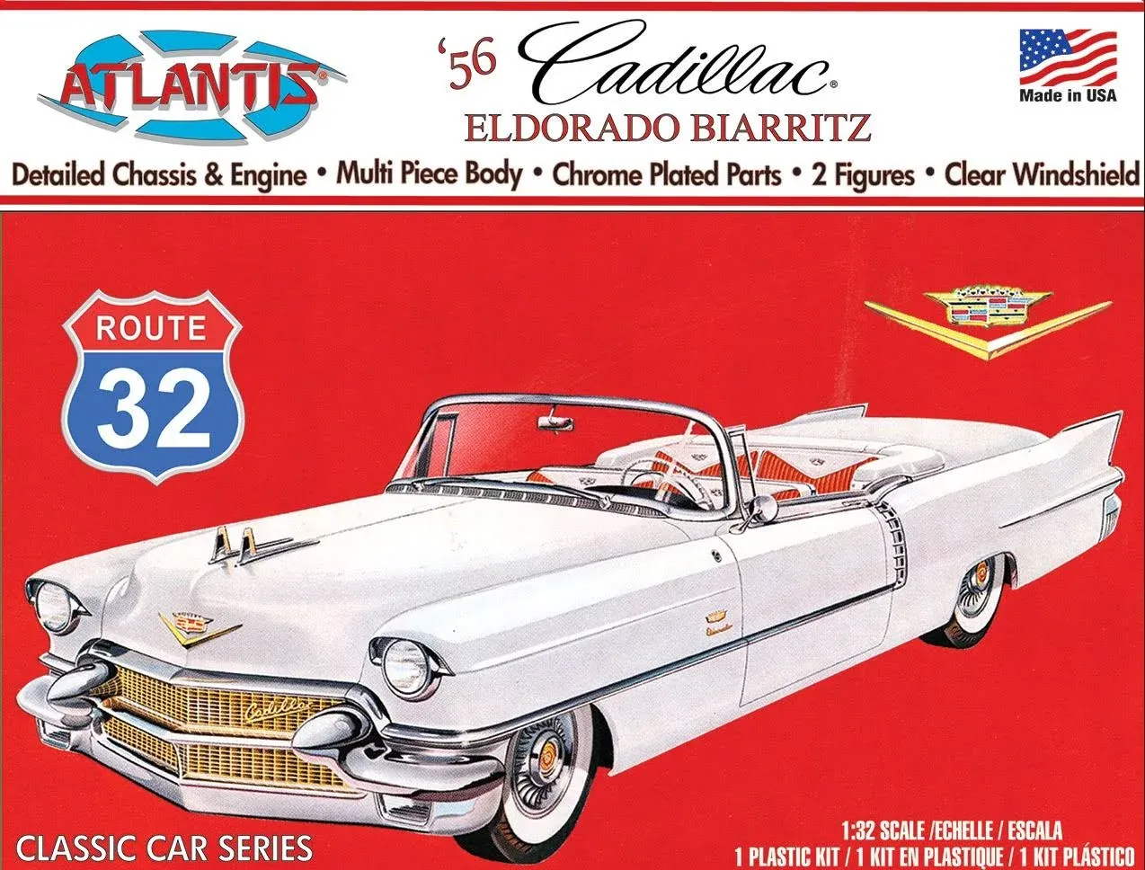 Atlantis 1956 Cadillac Eldorado Biarritz Plastic Model Kit 1/32