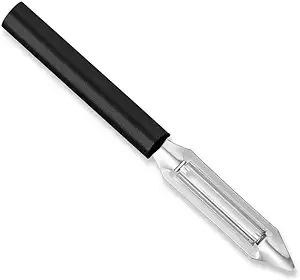 Rada Cutlery Deluxe Vegetable Peeler Blade Stainless Steel Resin Made in the USA, 8-3/8 Inches, Black Handle