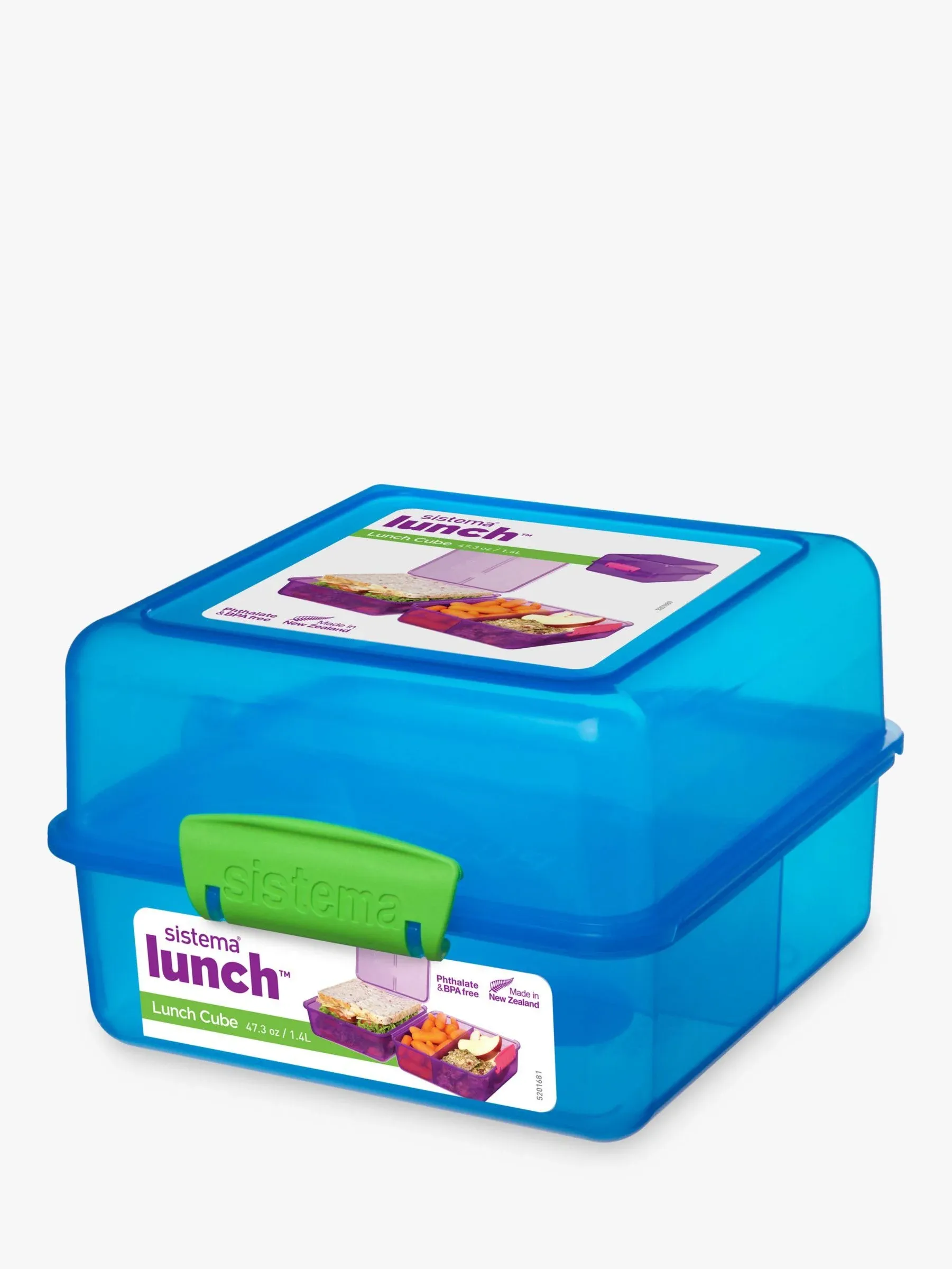 Sistema Lunch Cube, Assorted Colors, 1.4 Liter