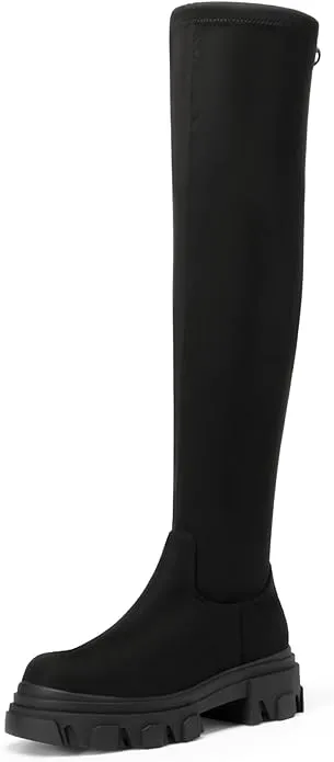 DREAM PAIRS Women's Over The Knee Platform Thigh High Boots