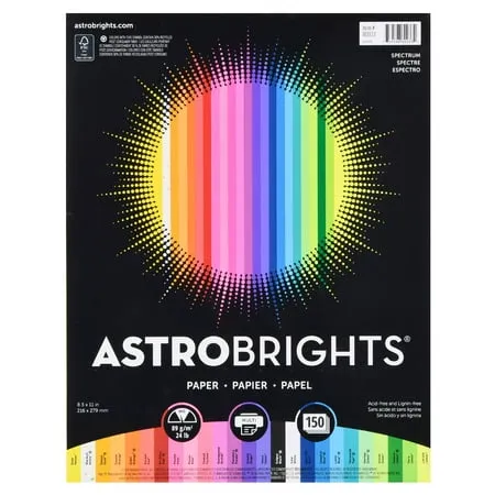 Astrobrights 150ct Colored Printer Paper - Spectrum