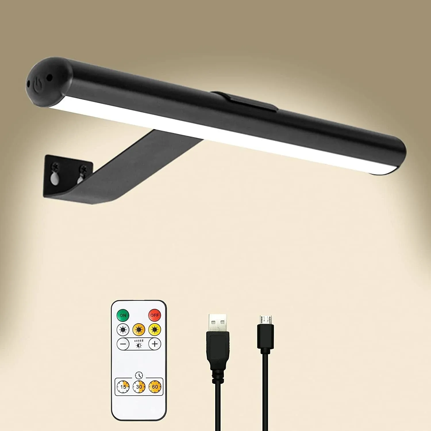 Wireless LED Picture Light with RemoteRecharge<wbr/>able Battery Painting Light for D