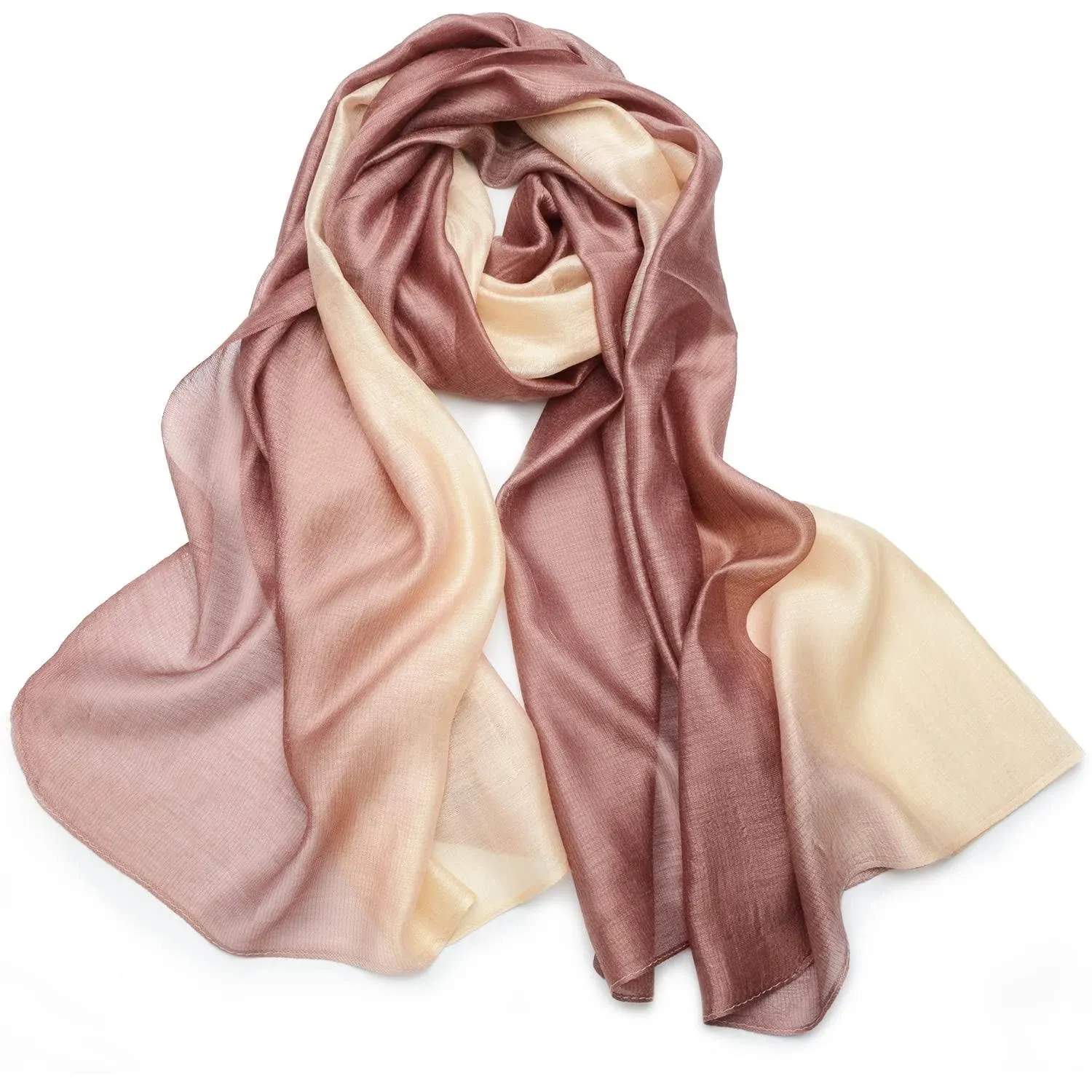 Snug Star Cotton Silk Scarf Elegant Soft Wraps Color Shade Scarves for Women ...