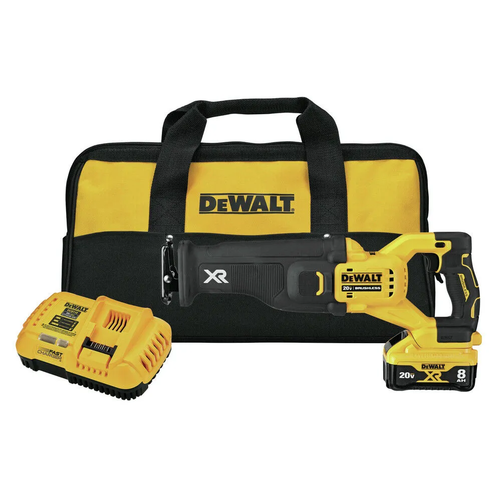 DEWALT XR 20-volt Max Variable Speed Brushless Cordless Reciprocating Saw (Charger Included and Battery Included)