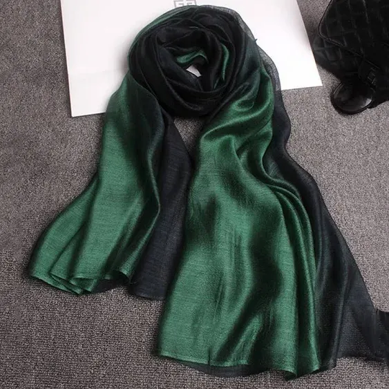 Women's Elegant Soft Wraps Color Shade Scarf