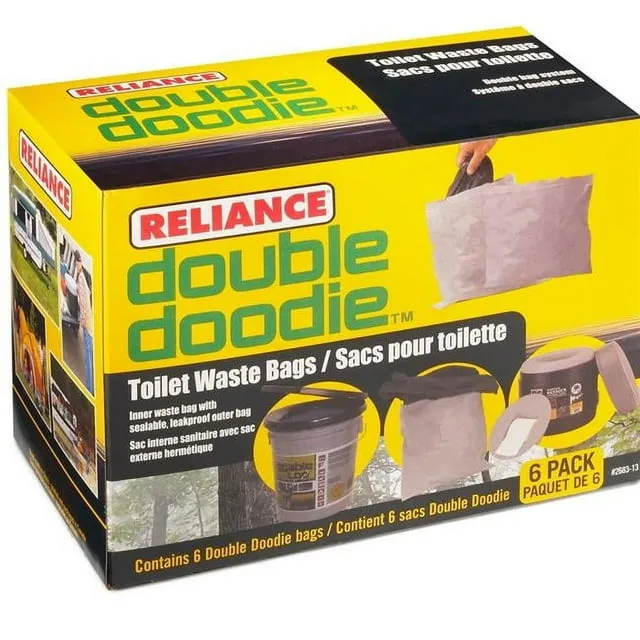 Reliance Double Doodie Waste Bags with Bio-Gel