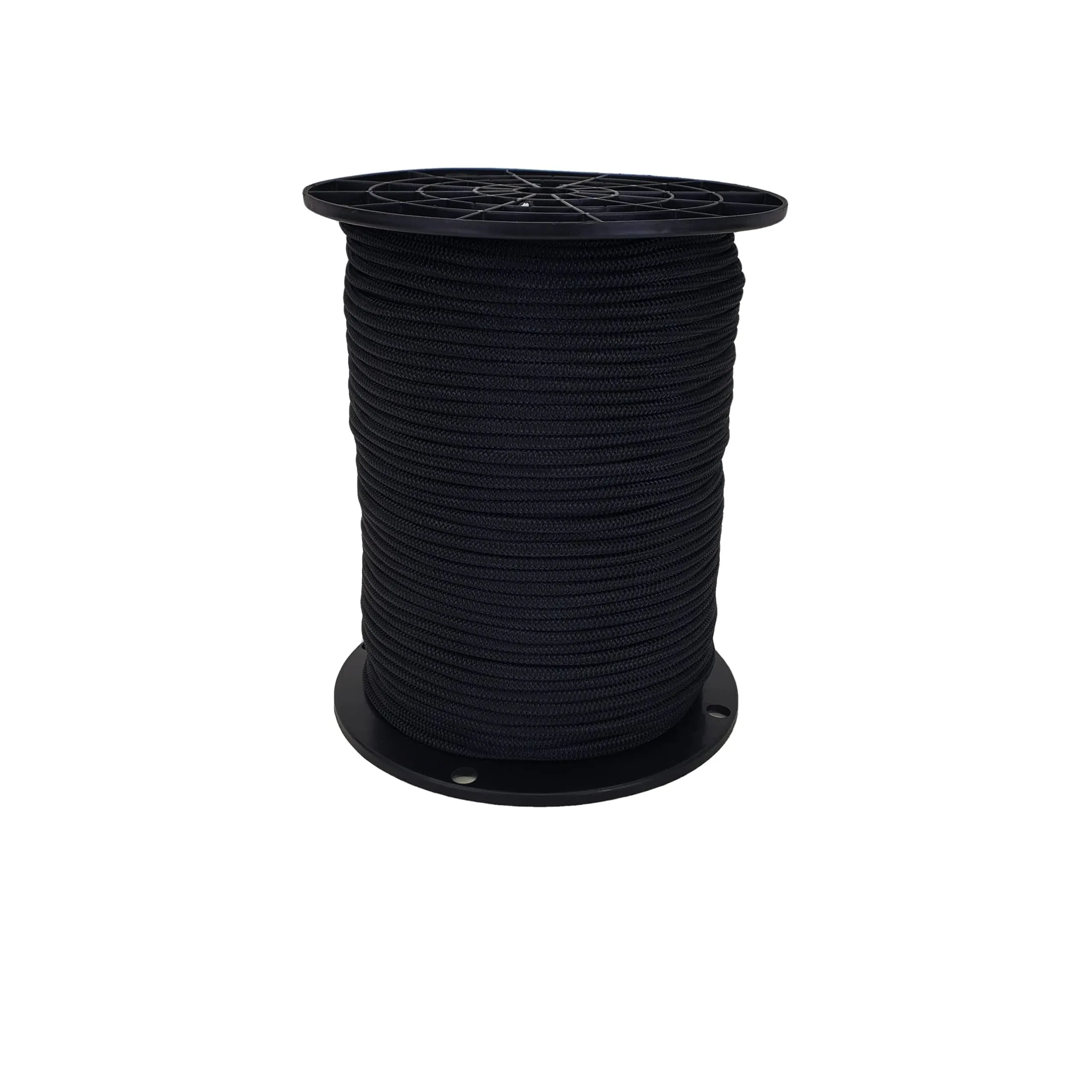 3/16 inch Black Polyester Bungee/Shock Cord - 500 foot Spool | Marine Grade - High UV and Abrasion Resistance