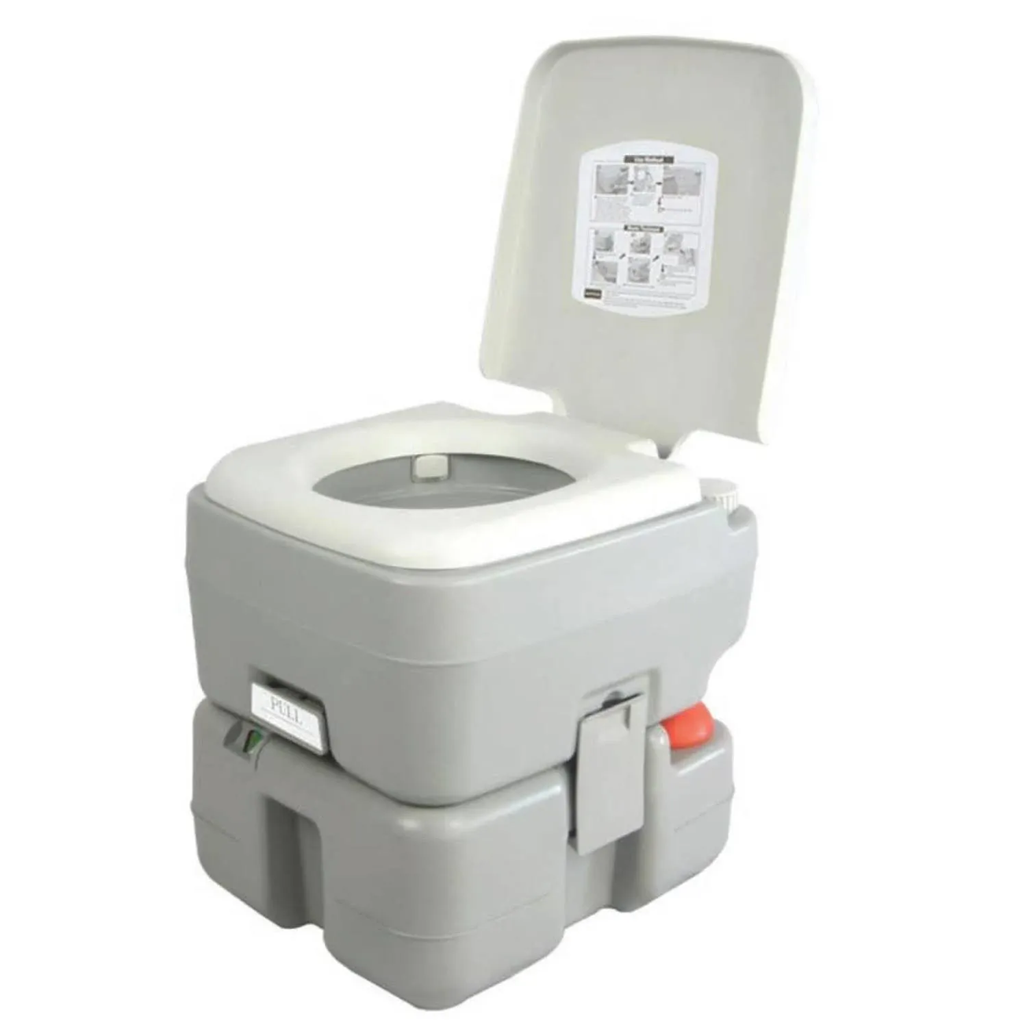 Serenelife Slcatl320 Portable Toilet - Outdoor Travel Toilet 5.3 gal.