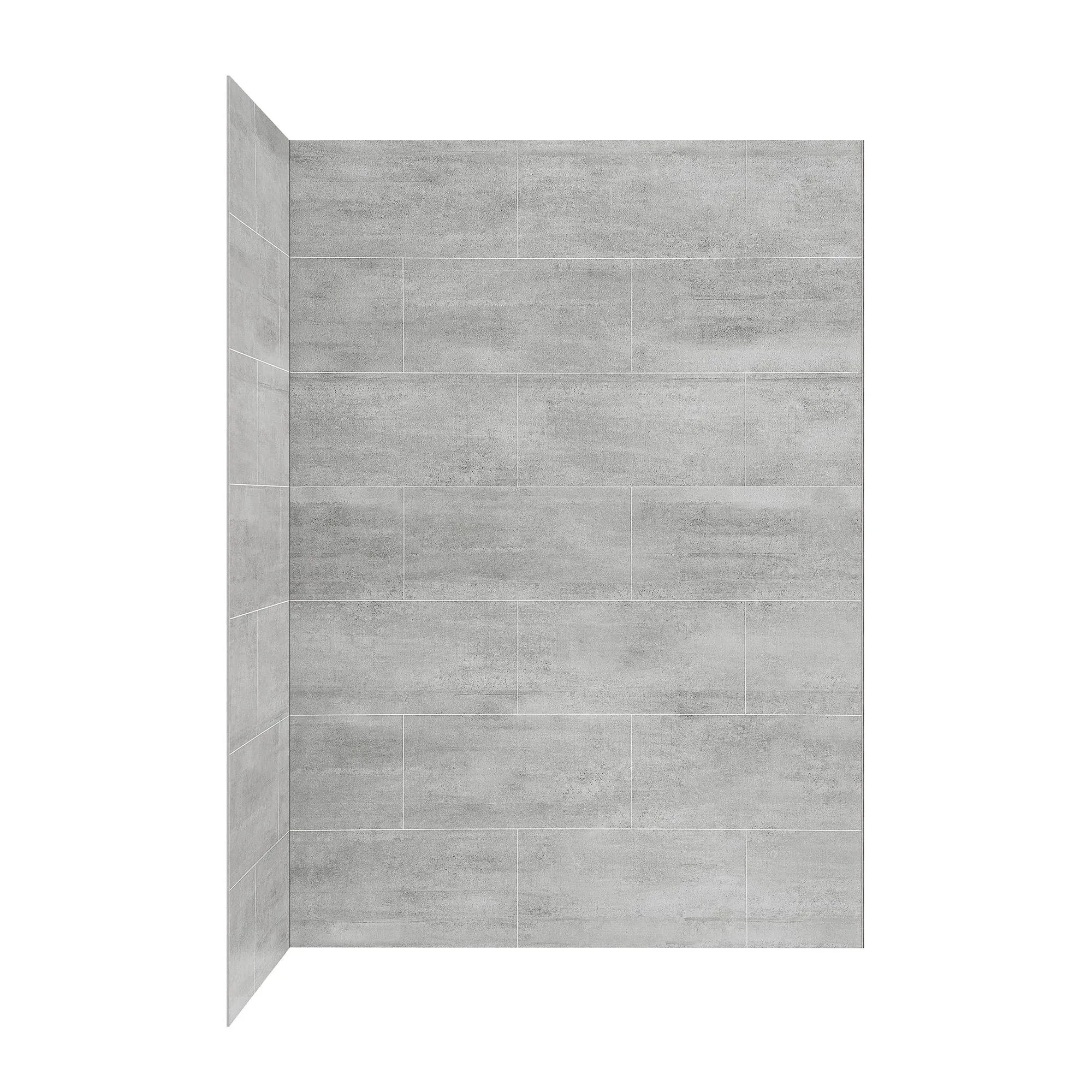 Ove Decors 15SAP-MISC60-WM Misty 59-11/16" x 32" x 80" Corner Wall - Grey